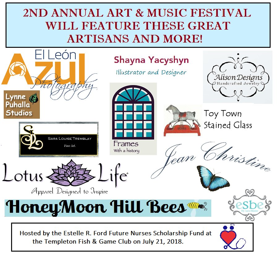 Here are some of the Artisans &amp; Vendors that have already registered for the ERF benefit festival! We can't wait for July! Registration is still open, apply here: bit.ly/2tih2kK