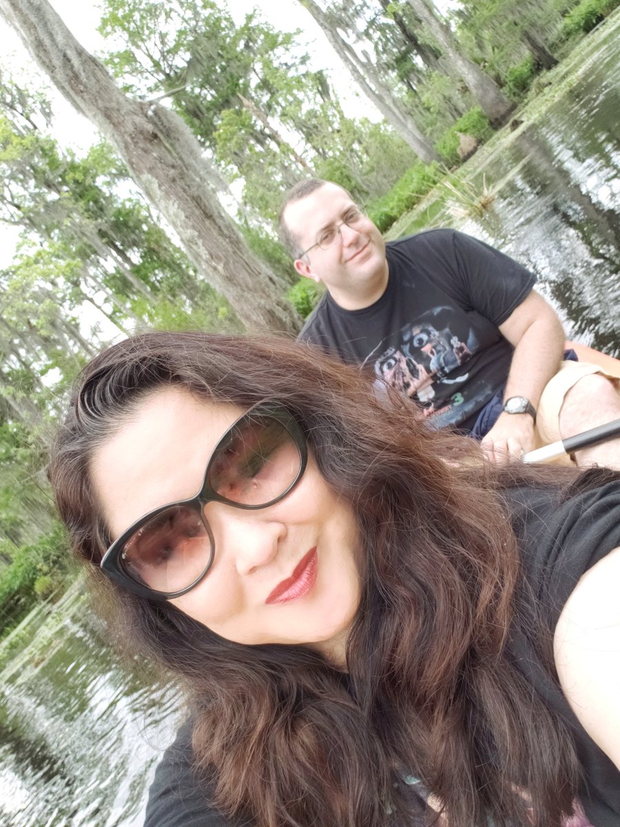 Kermie was happy to show <a href="/TheEricGoldman/">Eric Goldman</a> and I around the bayou!