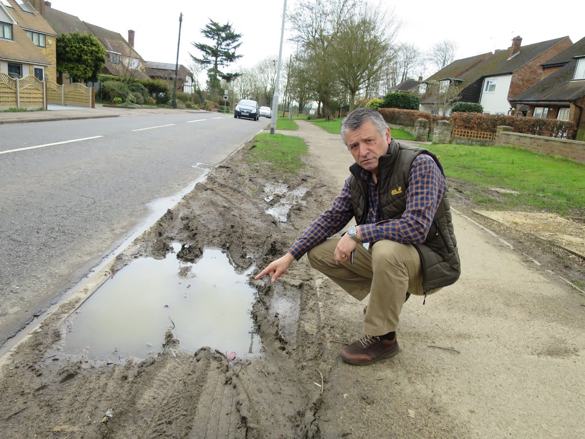 Motion to council was put in by myself seconded by Cllr Curthoys cross party support made it possible to start working on preventing damage to verges by reckless drivers.