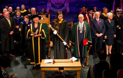 Today, the Honourable David C. Dingwall was installed as the seventh President &amp; Vice-Chancellor of Cape Breton University. Read more here: bit.ly/2qbztnv

We are #CBUProud to have President Dingwall lead our university.