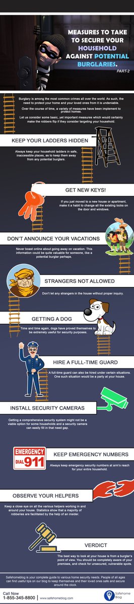 Safehomeblog.com is your complete guide to various home security needs. People of all ages can find useful tips on our blog to keep themselves and their loved ones #safe and #secure around the clock. - Part 2

check Part 1 here: facebook.com/SafeHomeBlog/p…