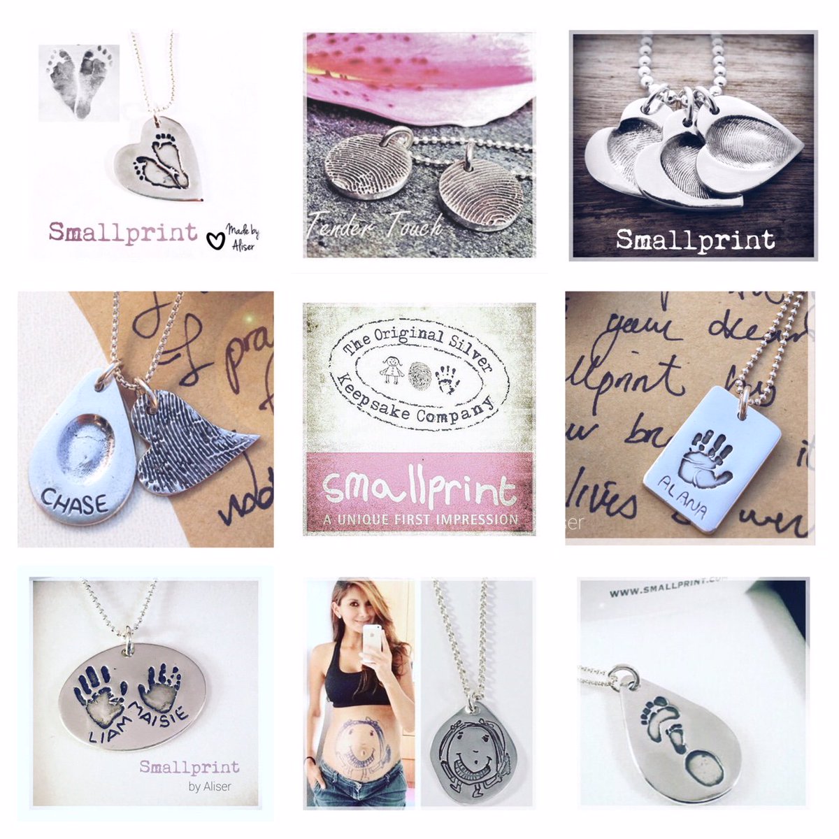 Have you heard about Small print? They make the most unique and meaningful piece of jewelry for you and your loved ones.

From hand prints to drawings they can transform your memories into pendants and keychains! Check them out during the home show at booth #192!