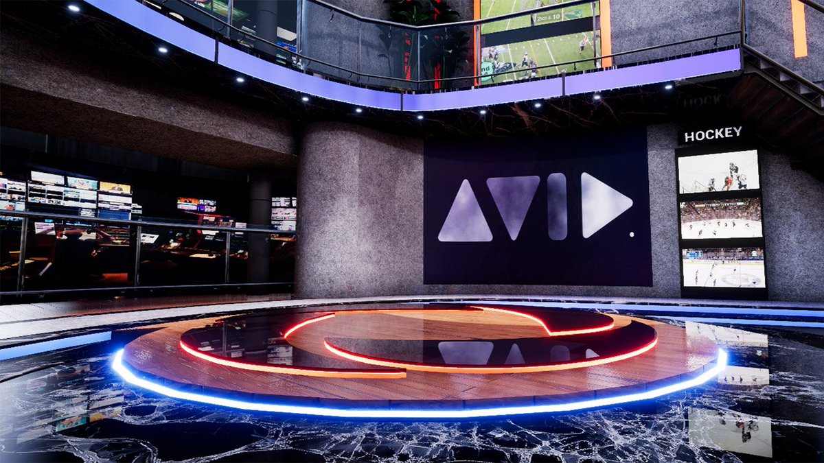 Avid's tweet photo. By incorporating @UnrealEngine into your virtual studio workflow, you can now enrich your graphic capabilities of @Avid Maestro | Virtual Set.

▶️ https://t.co/cv61jteKKc

#Avid #Maestro #VirtualStudio #UnRealEngine #3D #NABShow #NAB2018 #AvidConnect https://t.co/rYyHNFUhtD