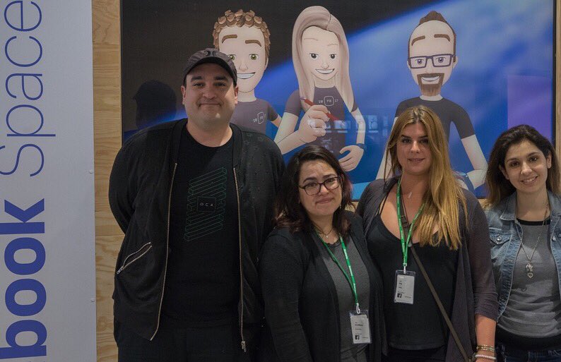 ar_vr_women's tweet photo. So grateful for the opportunity to meet the talented people behind #facebookspaces It’s been such n amazing journey🔮💜 #arvrwomen @IvaLeon @iSiciliana @LisaKotecki https://t.co/5GfR6YVRhL