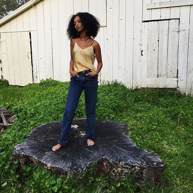 localdialect's tweet photo. A favorite from a day of photographing with @judemooney and @ayan.salh22 at my childhood home. This camisole's color came from this landscape! #slowfashion #naturaldye https://t.co/EADUJzYyva https://t.co/zG5n2XoNmL