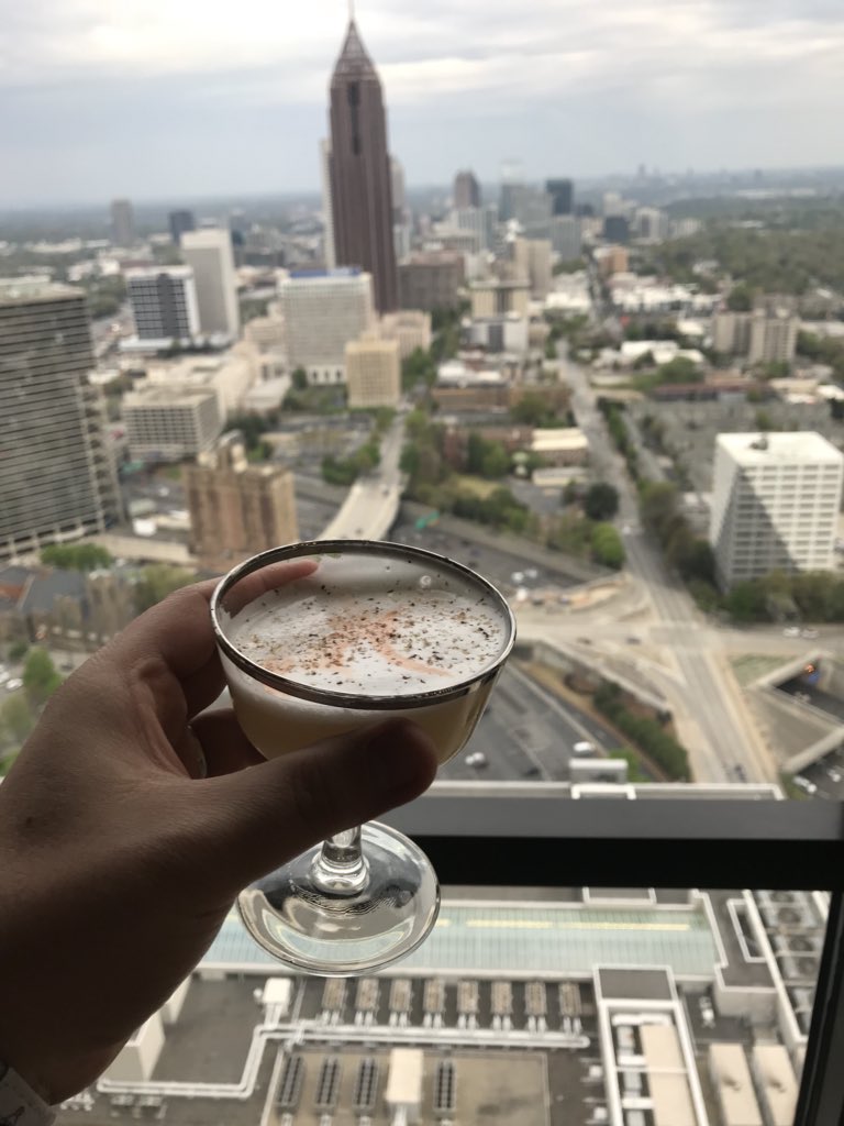 JonasCorgi's tweet photo. Pisco Sour over Atlanta. https://t.co/flOCCyjW8G