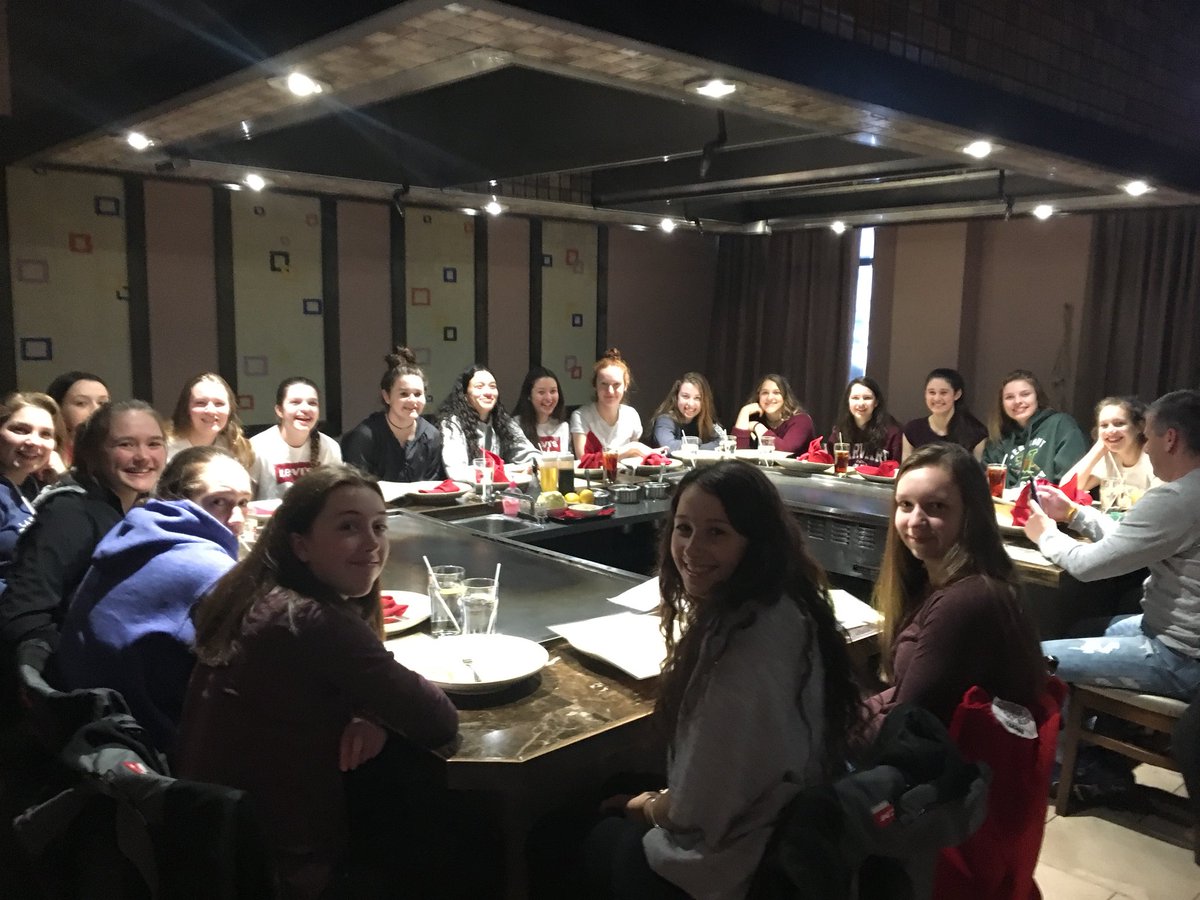 slwmidgetaa17's tweet photo. Lady Wolves playing Saturday on the #roadtotheESSOCup Enjoying the moment first at the Iron Chef Mississauga. #gowolvesgo #tepanyaki https://t.co/Vz5A0ONHV6
