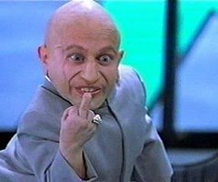 simpy1621's tweet photo. @TheNewDayWWE Dr. Evil called he wants his suit back. And woods mini me called and he wants his back too. https://t.co/TbTXZ0VlkM