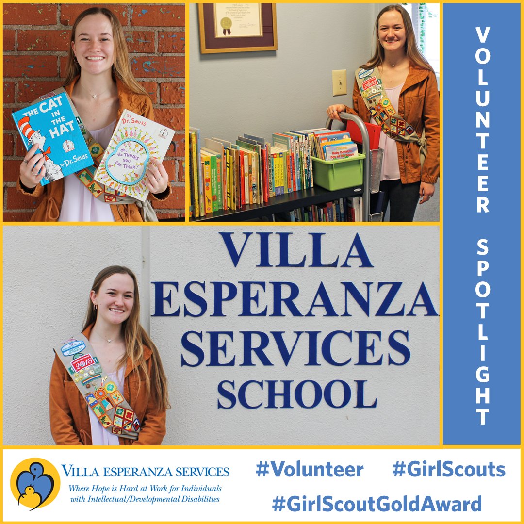 Clarissa of @GirlScoutsLA Troop #12421 completed her Gold Award service project at #VillaSchool. Clarissa created a mobile library system along w/interactive reading activities/craft guides. Thank you for your dedication & service, Clarissa! #GirlScoutGoldAward