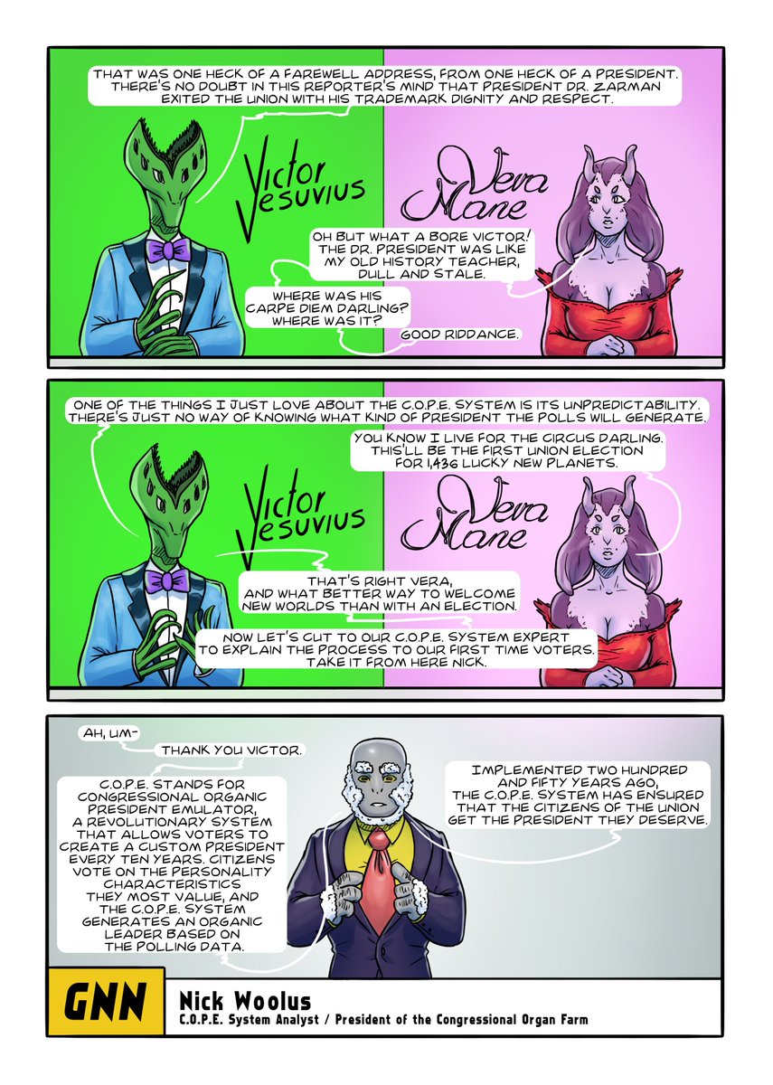 PlagueJack's tweet photo. Using the revolutionary C.O.P.E. System, you can create your next President, TODAY! https://t.co/Y8QbnsBE89 #webcomic @topwebcomics @promotecomics #DiscordWebcomic https://t.co/DF6OWLilqI