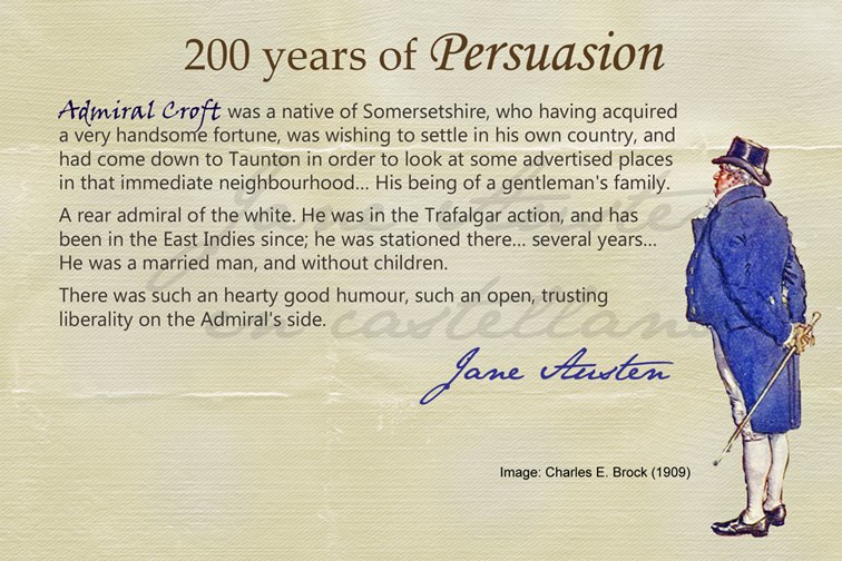 JAcastellano's tweet photo. #FridayAnne #JaneAusten #Persuasion #Persuasion200 Ilustr #CharlesEBrock El almirante Croft, casado, sin hijos, liberal y de buen humor. https://t.co/Etr61QToLb