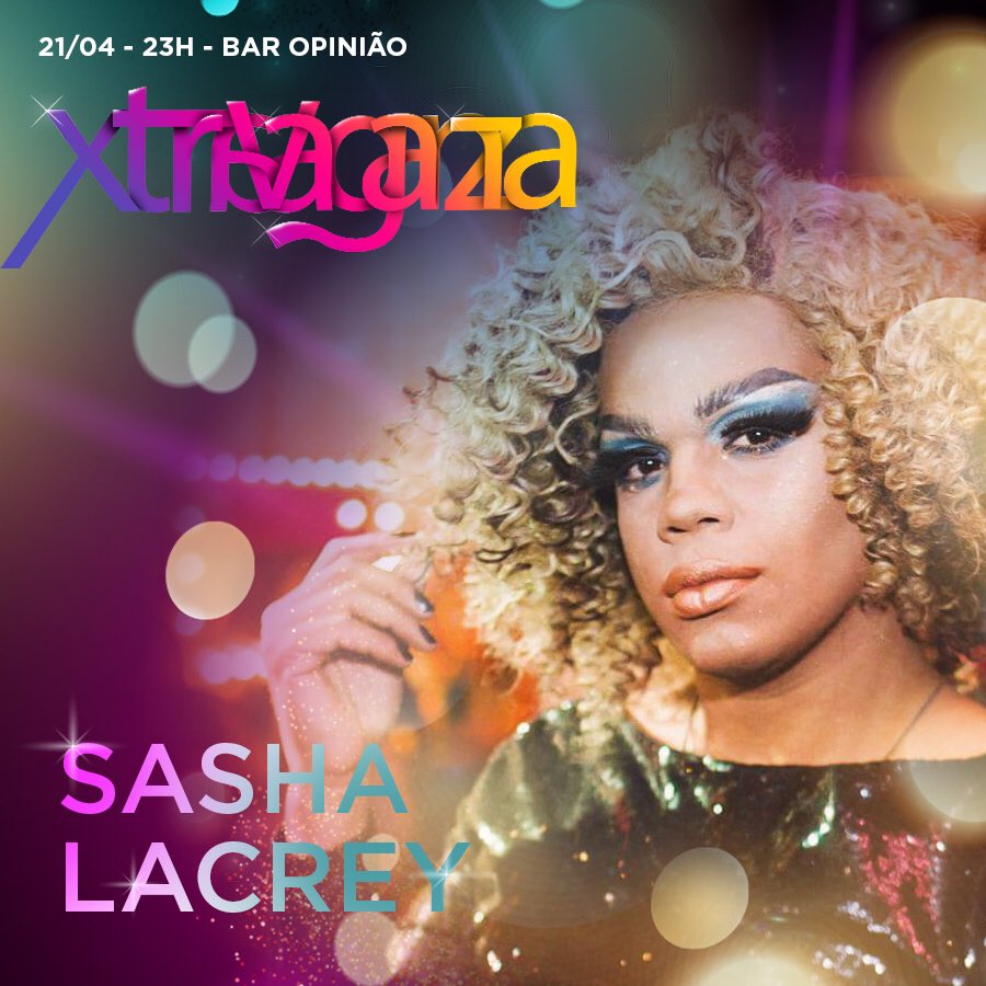 Tem mais carinha nova nessa edição da Xtravaganza! 

A maravilhosa Sasha LaCrey, que arrasa nas performances na Workroom, agora vai arrasar no Opinião também ✨

Já garantiu teu ingresso? Corre e compra já o teu: bit.ly/Latrice