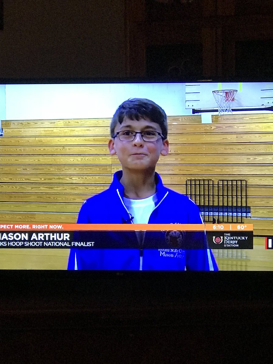 pwillinger's tweet photo. Proud teacher moment right here! Thanks @wave3news for a great piece on our Mason! #gccspride #freethrowchamp #nwesmustang https://t.co/faCRZWQitT