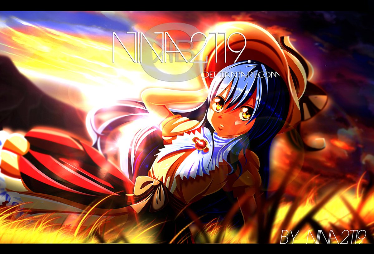 Monkey D Nina Fairy Tail Fanart Wendy In The Countryside Crossover Card Captor Sakura Drawing And Colo By Me Nina2119 C Hiro Mashima Clamp Ps I