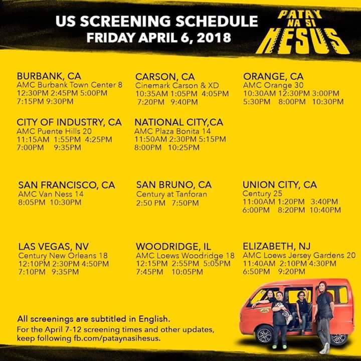 PnsHesusMovie's tweet photo. NOW SHOWING!

Make sure to catch #PatayNaSiHesus (Jesus is Dead) at these times this weekend. 

#BisayaTagalog #RoadtripLaughtrip #PamilyangPinoy #ModernFunnily https://t.co/bds7AyOB0x