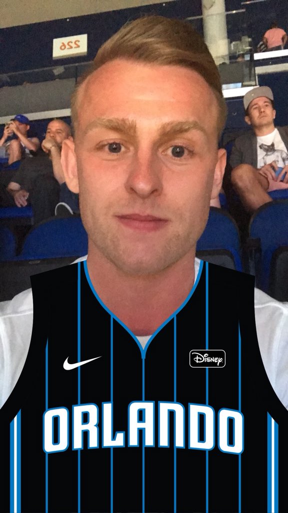 Low Fat Milks very own <a href="/JmAbbott1992/">James Matthew</a> representing watching the <a href="/OrlandoMagic/">Orlando Magic</a> game in America #milky #milkman #lfm #PureMagic