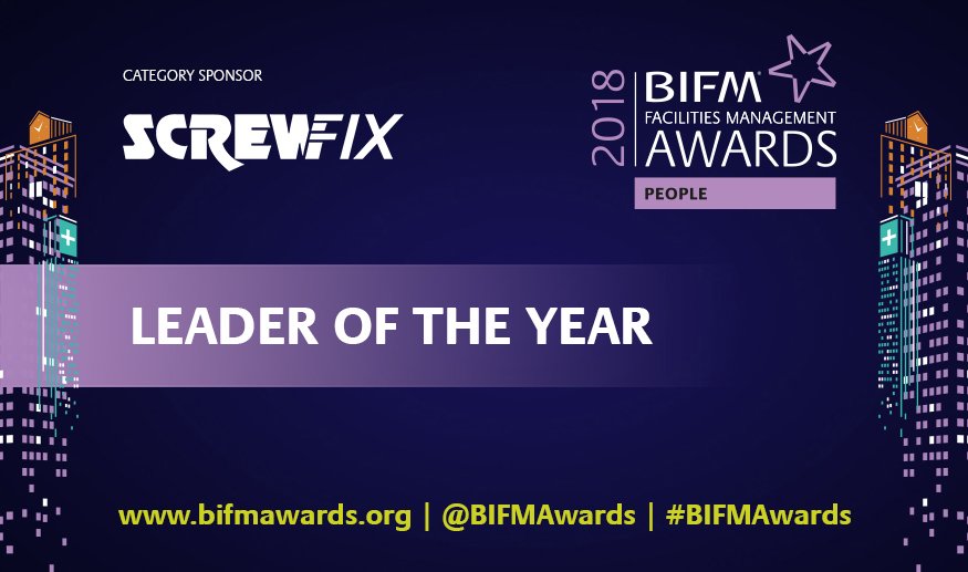 IWFM_Awards's tweet photo. Do you know an inspirational #FM leader who should be entered/nominated for the #BIFMAwards #LeaderOfTheYear - Who measures up to #KatyDowding  @Dowding2 winner in 2016 &amp; #AndrewSmart? Nominate by 20 April https://t.co/n9XK0clShu https://t.co/gPQycPk0Yi