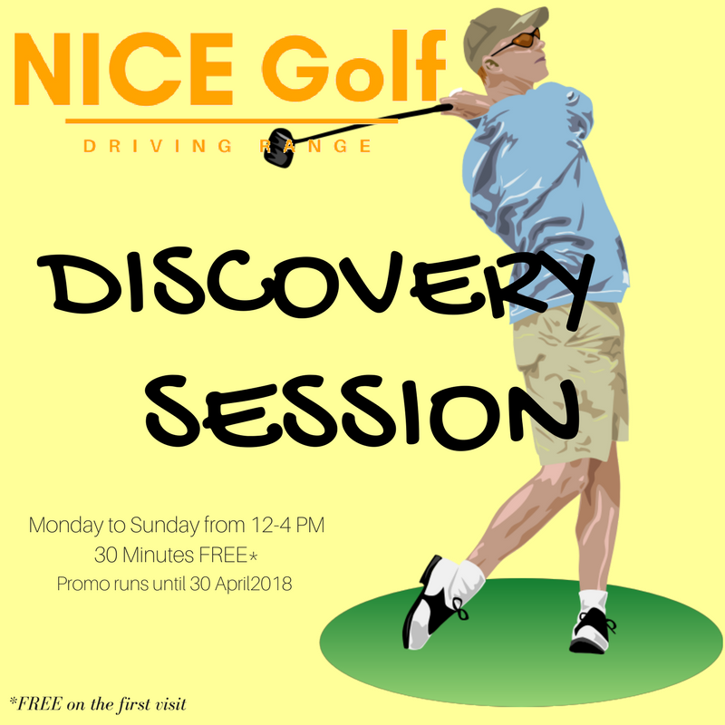 TeamNiceGolf's tweet photo. Come visit us today and enjoy 30 minutes free. That's right! Our Discovery Session gives you a FREE 30-minute session when you visit us for the first time. What are you waiting for? Hurry before the promo ends. #NICEGolf #DiscoverNICE #UnliNICE #FREE https://t.co/zpzkUhQUgZ