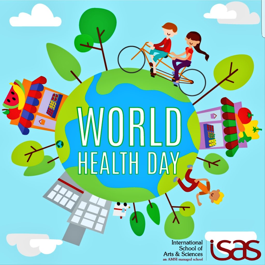 ISAS_Dubai's tweet photo. We care about your #health… You should too! Celebrate #WorldHealthDay & choose a #healthy #lifestyle @DHA_Dubai @KHDA #ISASFamily #MyISAS https://t.co/s7UPLtfQhh