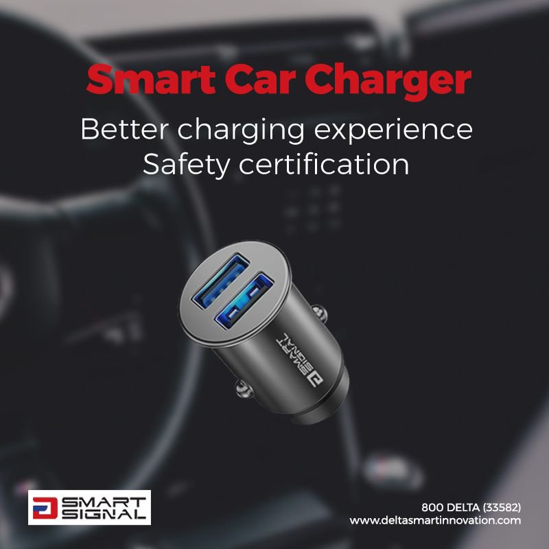 deltasmartuae's tweet image. #deltasmart #smartsignal #carcharger #ebawa #safety #protection