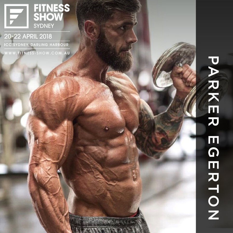 AusFitnessShow's tweet photo. 📢 ANNOUNCEMENT: The awesome online trainer and fitness model @parker_physique will be at the Fitness Show Sydney from 20-22 April! Make sure to head over Muscle Beach to see him train every day. #FITSTRENGTH https://t.co/o4UVxwHaa1