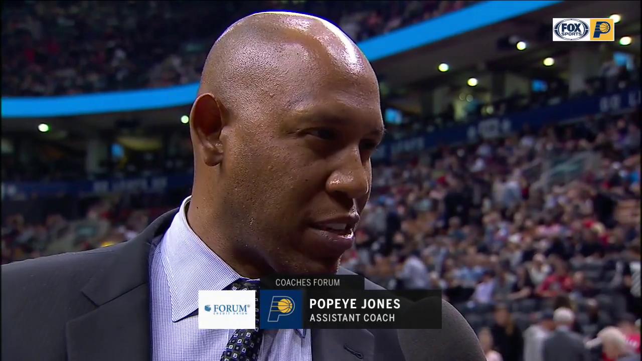 Pacers assistant coach Popeye Jones 