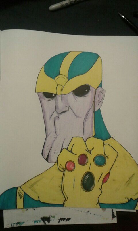 knowledgeart77's tweet photo. Thanos original artwork sketchbook #art #artwork #artists #art #Thanos #InfinityWar #Marvel #marvelcomics #disney #ink #color #marker #knowledgeart #likes #followme https://t.co/MPsHjeiDpr