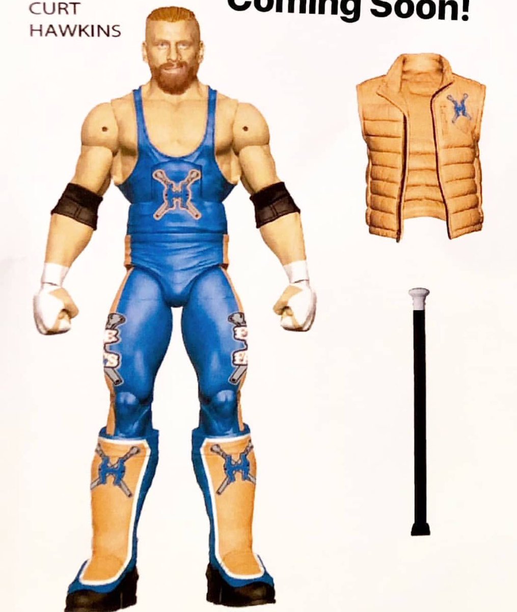 CURT HAWKINS WWE Mattel Elite Series 64 Wrestling Figure WWF Loose Complete 