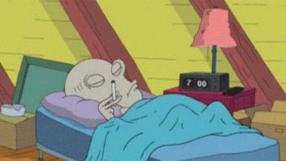 ehjovan's tweet photo. me after a day of doing the bare minimum https://t.co/1SRXThq5sc
