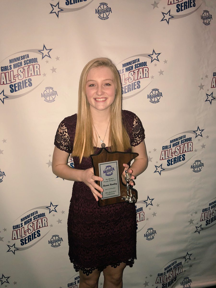GR Girls BB player Heaven, top 5 finalist for Ms MN Basketball. Congratulations!