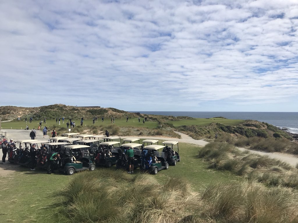 2018 Bass Strait Masters day 1 underway #CapeWickhamLinks #OceanDunes #BarnbougleDunes #BarnbougleLostFarm