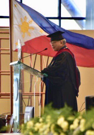NH: Rev. Fr. @Joeltaborasj confers degrees on @ADDU_Official Batch 2018. Congratulations, graduates of Ateneo de Davao University! #graduation #amdg #batch2018 #davao