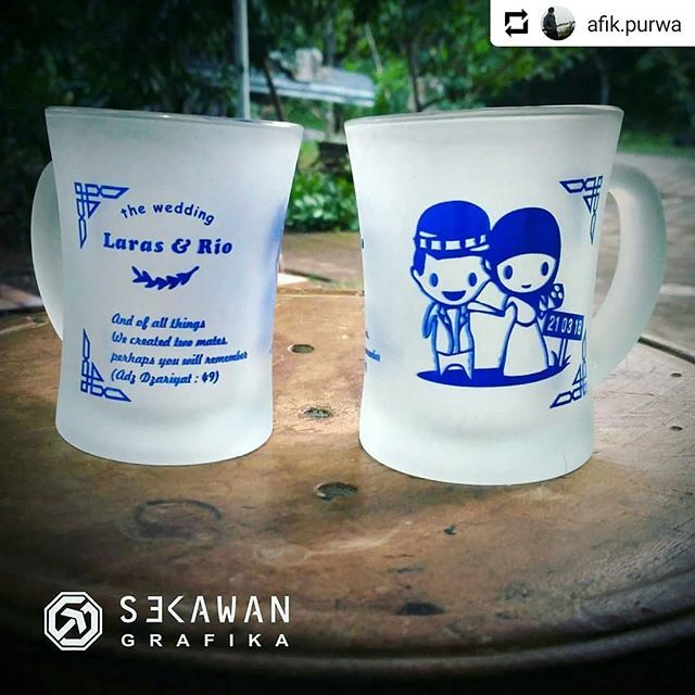 SekawanGrafika's tweet photo. #Repost @afik.purwa
• • •
[SOUVENIR GELAS] 🍷

Customer: Mbak Laras &amp; Mas Rio 👫

IG: @sekawan.grafika
📱+6281915530304
📧 sekawan.grafika@gmail.com

#sablongelas #cetakmurah #souvenir #souvenirmurah #undangannikah #undanganpernikahan #hantarannikah … https://t.co/ndEHAW7xkq https://t.co/0ffCSaf6SJ