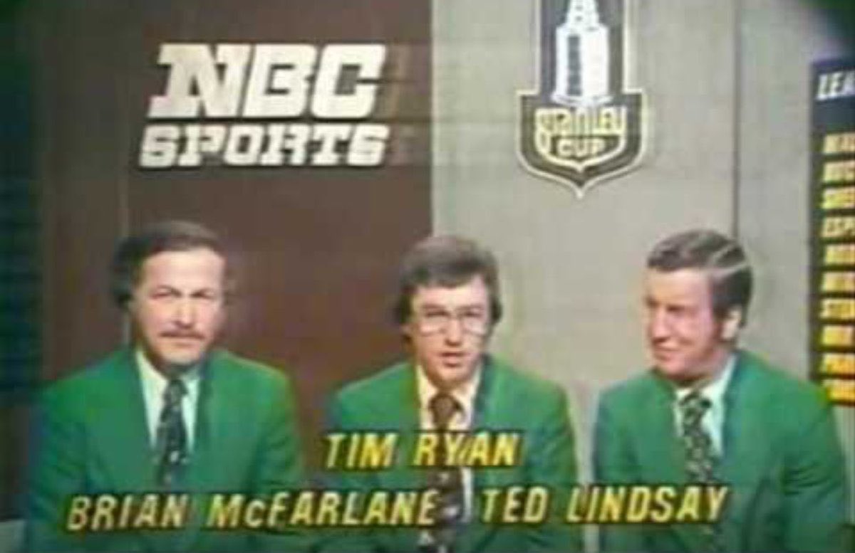 Super70sSports's tweet image. For reasons nobody fully understood, in the 70s NBC would not hire you to cover the Stanley Cup Finals unless you had won the Masters.