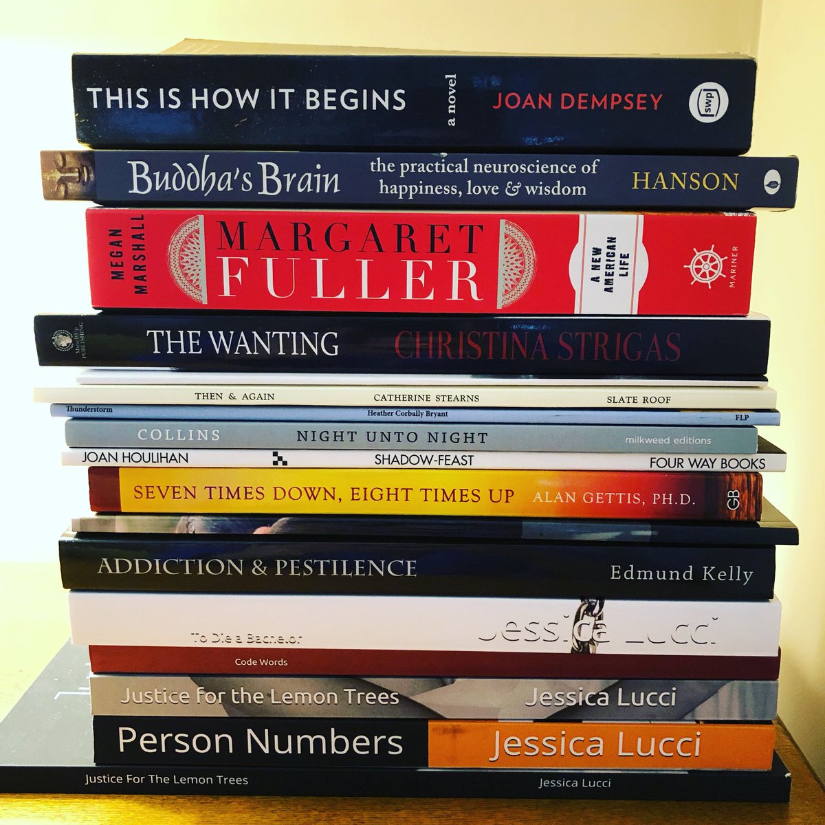 Jessica__Lucci's tweet photo. Got my Friday night all set. #pulitzerprize #nationalpoetrymonth #weekendreading #weekendreads #weekendrrad #nationalpoetrymonth2018 #indiebookblogger https://t.co/TGIJ0PlwL0
