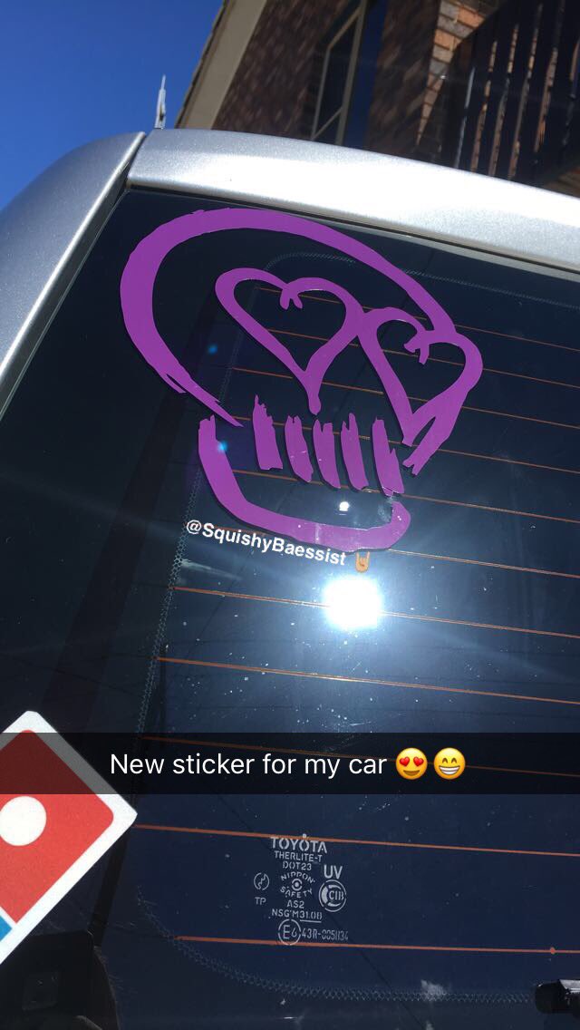 Got a 5sos sticker made up for my car and love it 😍☺️🤘🏼