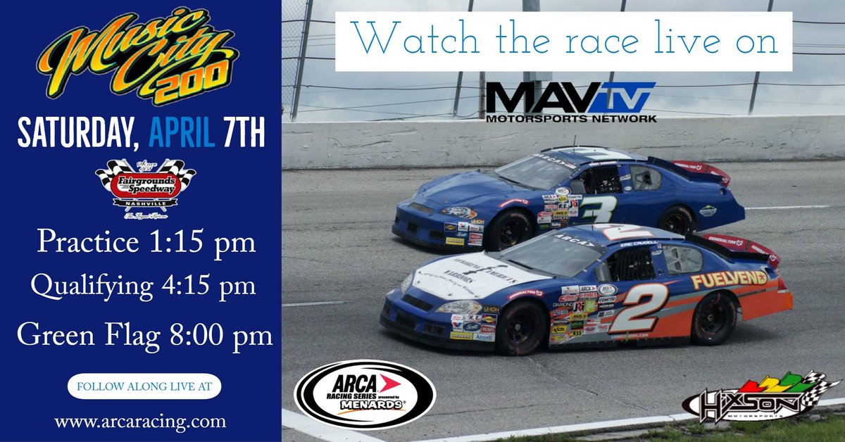 ArcaHixson16's tweet photo. ARCA racing returns tomorrow at @FGSpeedway those are starts at the moment. Stay updated along our twitter account or on facebook or https://t.co/5TKXAybfyG @MAVTV @ARCA_Racing #Nashville #twenty18season #secondrace #ShortTrack #nightracing #goingtobecold https://t.co/emNueZoVk7