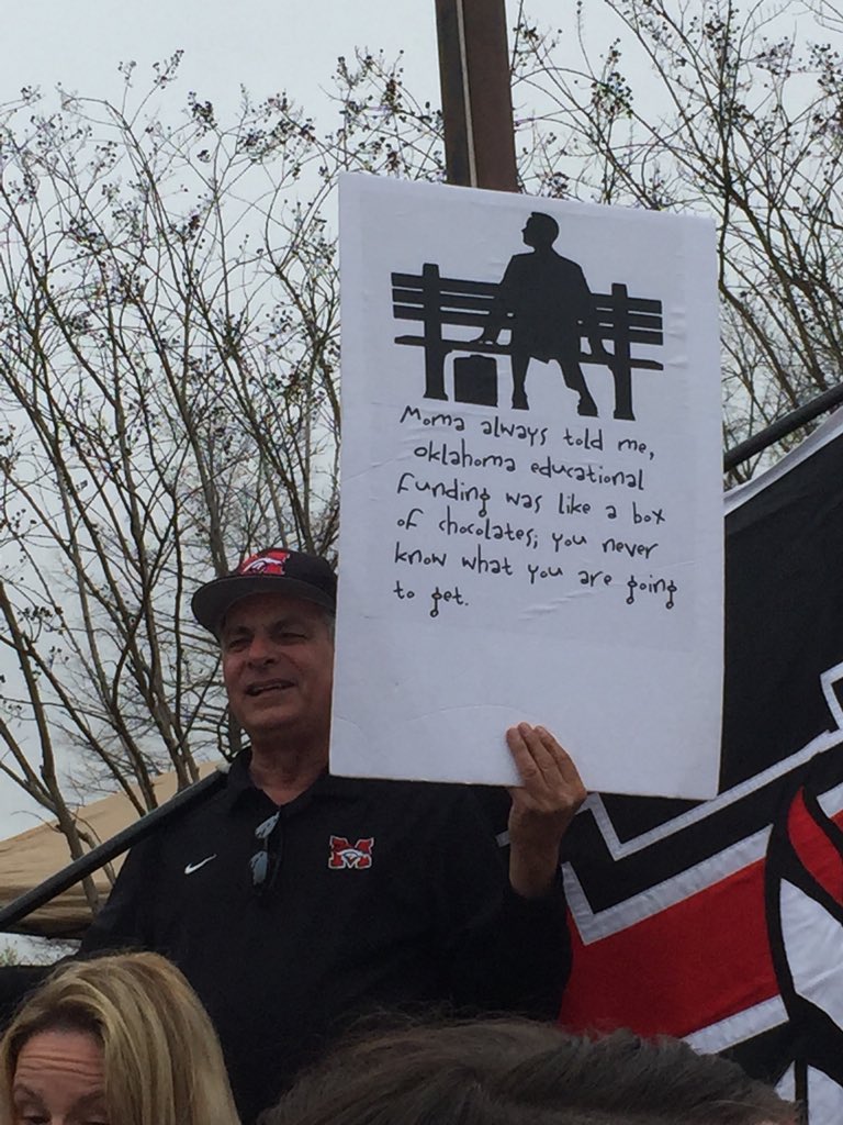 buckaloosa's tweet photo. #oklahomateacherwalkout https://t.co/dQ2RwmWTbi
