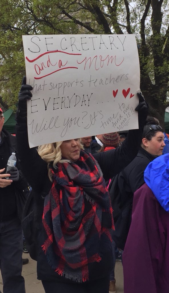 buckaloosa's tweet photo. #oklahomateacherwalkout https://t.co/YDg1HhkcYR