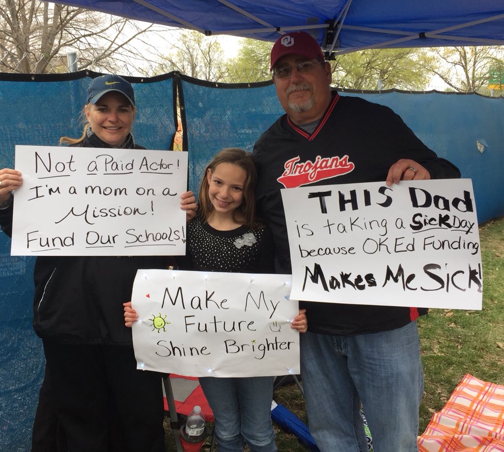 buckaloosa's tweet photo. #oklahomateacherwalkout https://t.co/YDg1HhkcYR