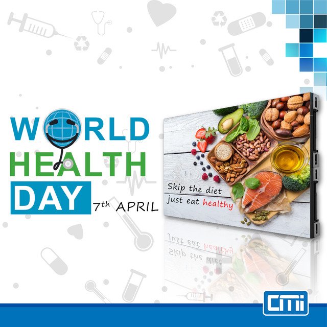 cmi_led's tweet photo. Asupan konsumsi Anda adalah gambaran visual dari gaya hidup sehat Anda. Selamat Hari Kesehatan Dunia.
_ #happyworldhealthday 
_ #cmiled #cmi #videotron #led #ledscreen #leddisplay #digitalsignage #ledabsen #absenled https://t.co/R5rka03Rqo