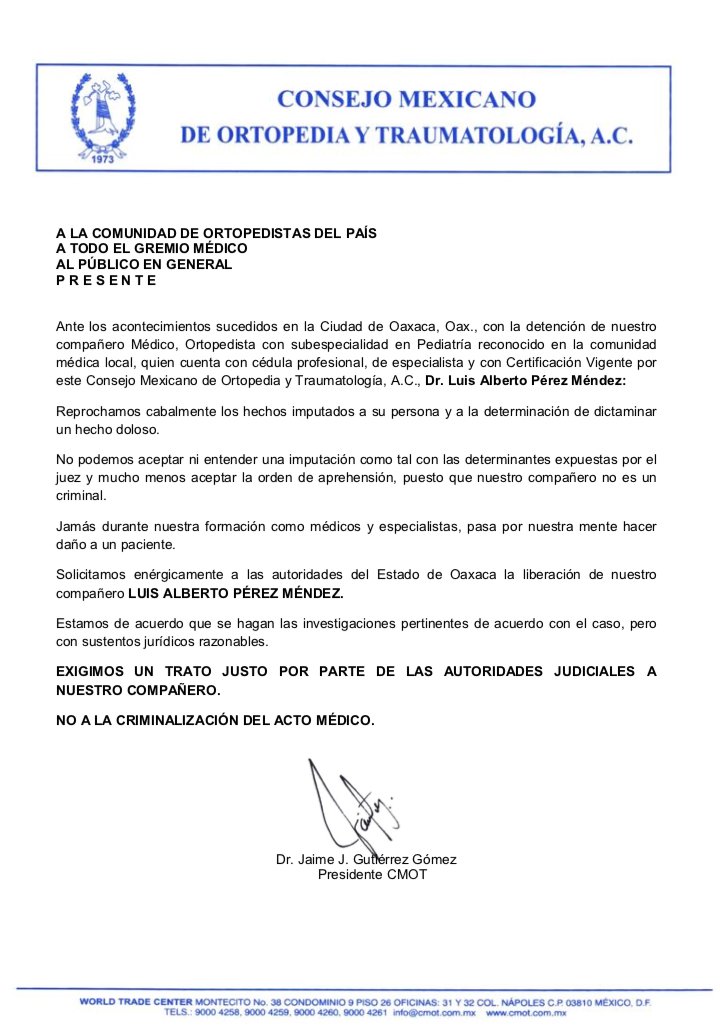 edahena's tweet photo. Pediatras y ortopedistas defienden a colega tras muerte de menor en Oaxaca 
#TodosSomosLuis
https://t.co/v81h3IA1WN
@lajornadaonline https://t.co/RdZW52Kd9A https://t.co/RhlXNFQh8u