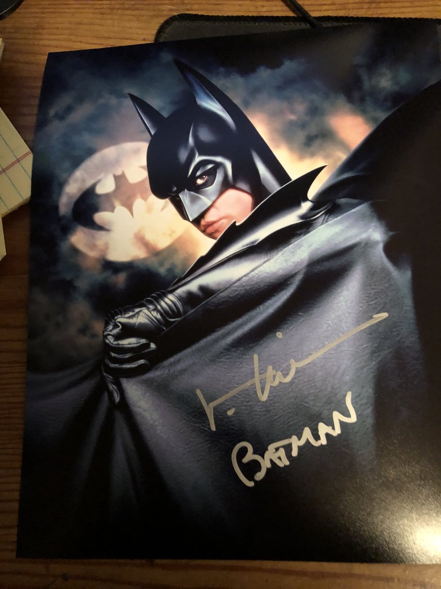 wjedi77's tweet photo. I got an autograph from Val Kilmer!  Aka Batman from Batman Forever. https://t.co/EE1z5RYEOh