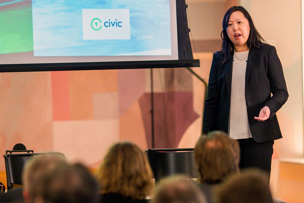 civickey's tweet photo. Suzanna Chiu, Head of Startups at Amadeus Ventures about Civic: she is interested in Civic's Secure Identity Ecosystem because it leverages blockchain, which she says has "… significant potential for the travel industry." We couldn't agree more https://t.co/a5sw05GkB7 https://t.co/sJsiDCtD3A