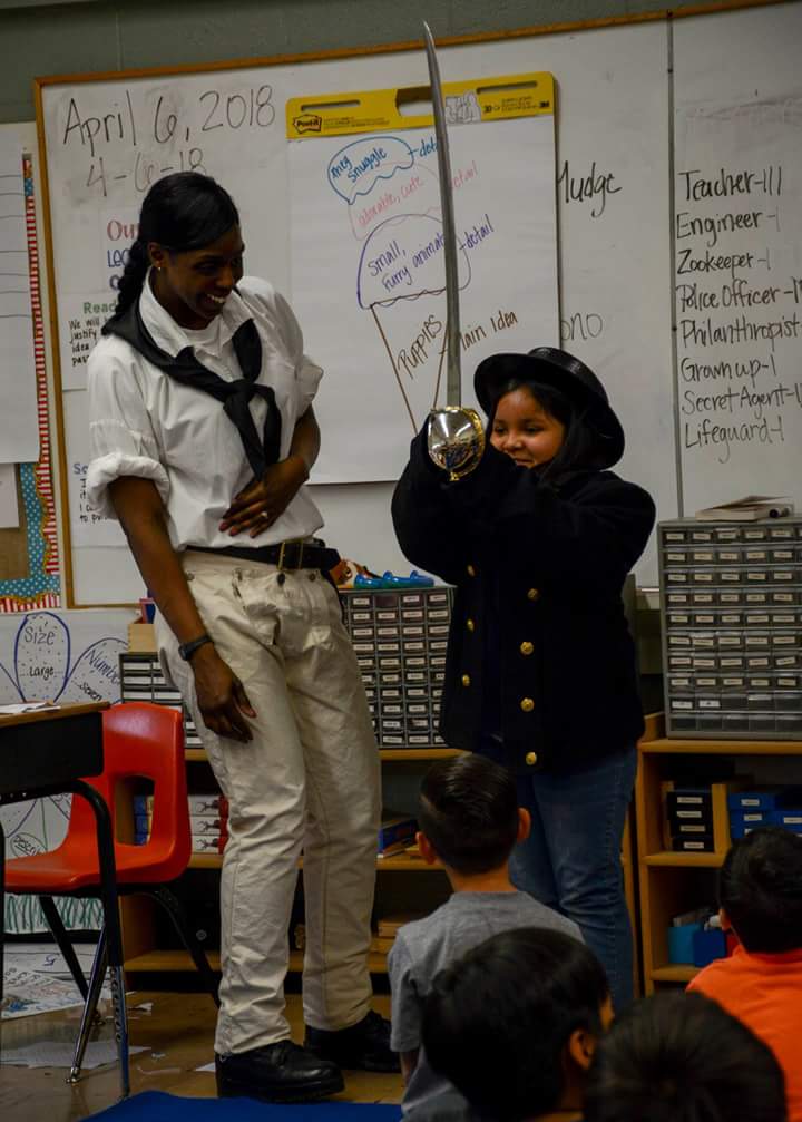 WISDMontessori's tweet photo. We loved our time with the sailors from the @USSConstitution today during #navyweek. Our kids smiles say it all! #LAMMPDS #wacoisd https://t.co/rProlx7GHg