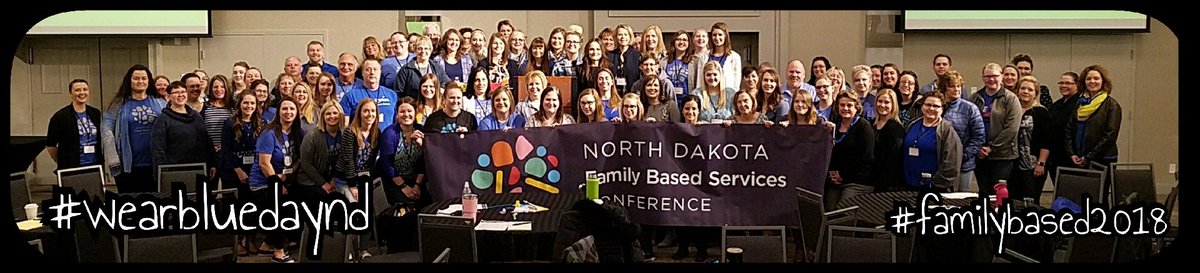 NDFBSA's tweet photo. #togetherwithfamilies #familybased18 #greatchildhoods #wearbluedayND https://t.co/e6ZSCtz2BK