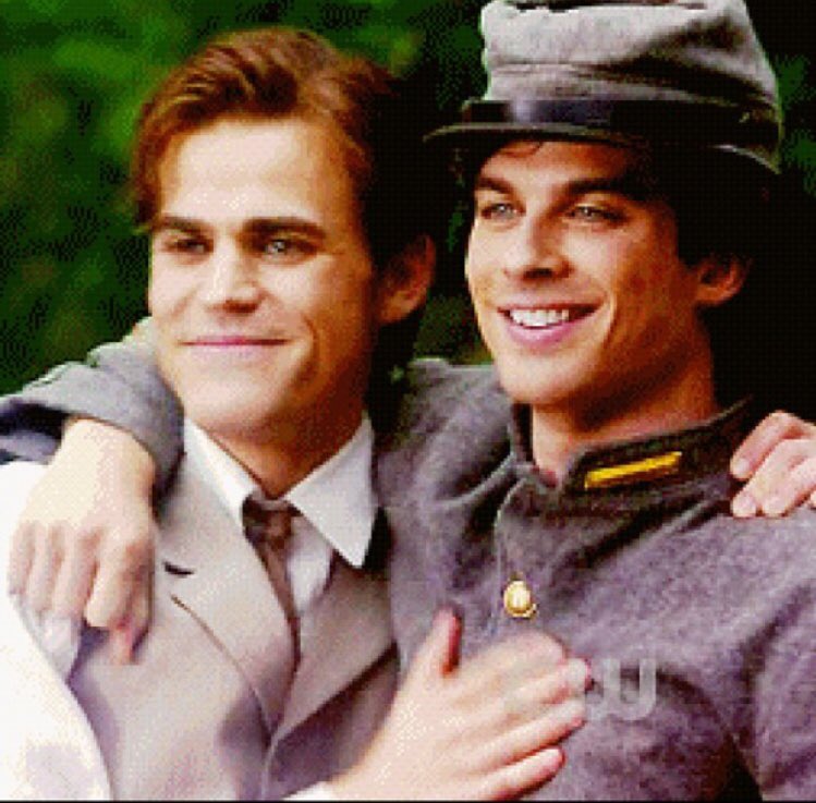 Two hot brothers, one hotter than the other 😍🔥 #DamonSalvatore #StefanSalvatore #TheVampireDiaries