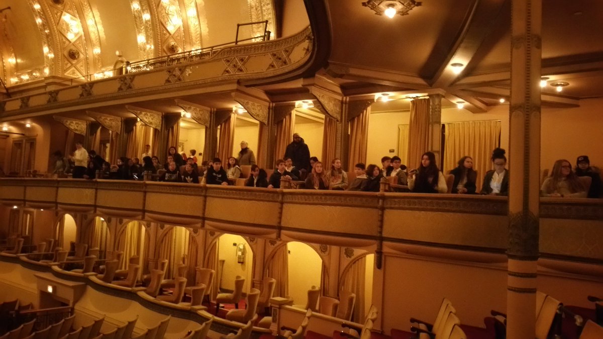 PVOrch's tweet photo. The PV Concert Orchestra &amp; Concert Band performed in the VanderCook Music Festival yesterday.  Both groups played beautifully and then took part in clinics.  They also toured the historic Auditorium Theater, 1st home of the Chicago Symphony.  Amazing musical day! #inspire70 https://t.co/4u2ci9VP7c
