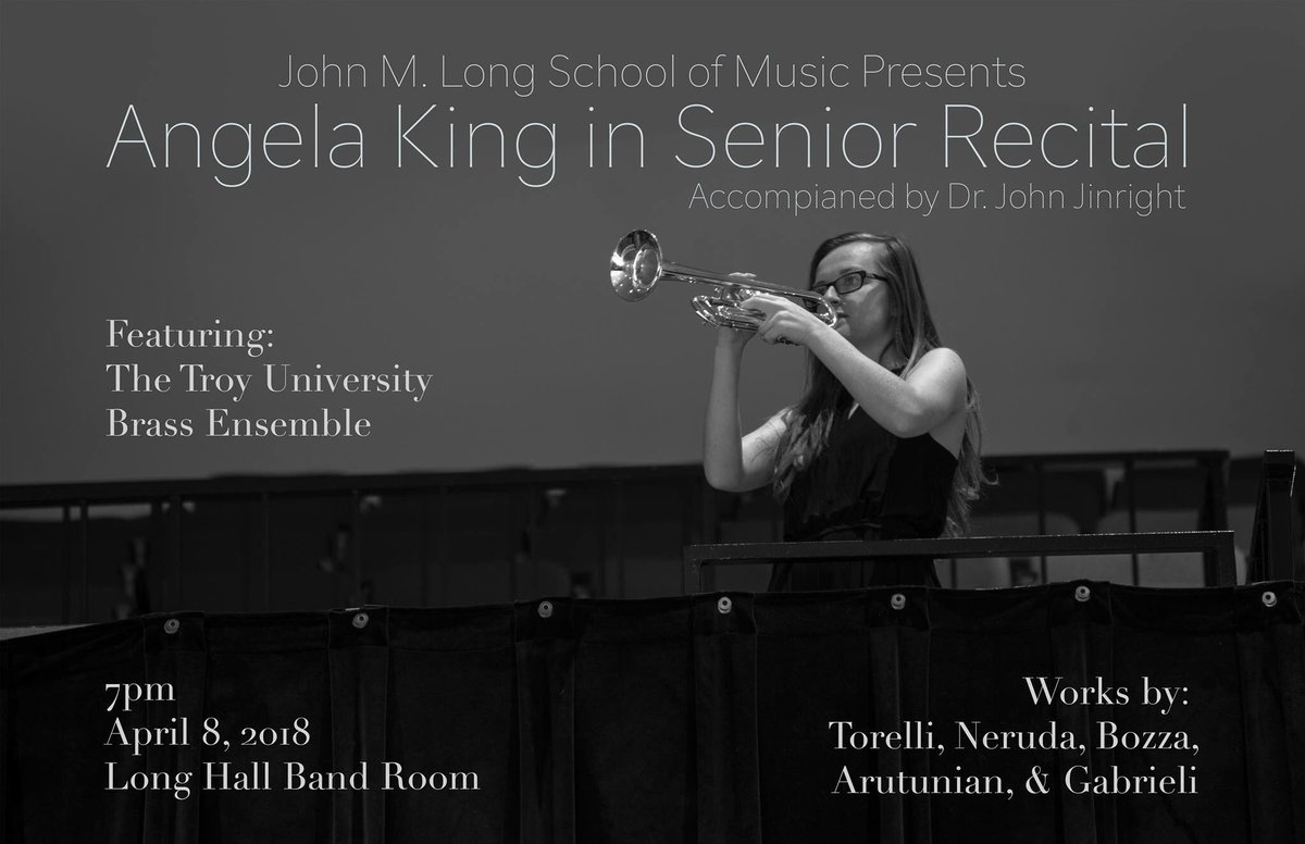 Queen_king1's tweet photo. Very excited to perform my Senior Recital this Sunday! https://t.co/c4kpGwxuhL
