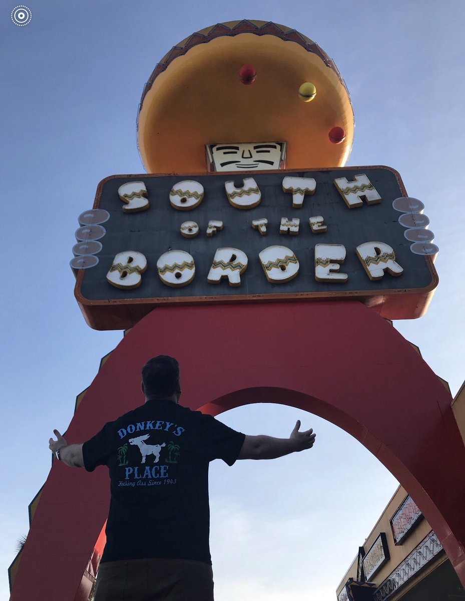 donkeysplace's tweet photo. Donkey's at South of the Border!  Thanks Kevin!! #donkeysplace #camden #nj #southoftheborder #sendusyourdonkeyteepics https://t.co/GBksLAq18S